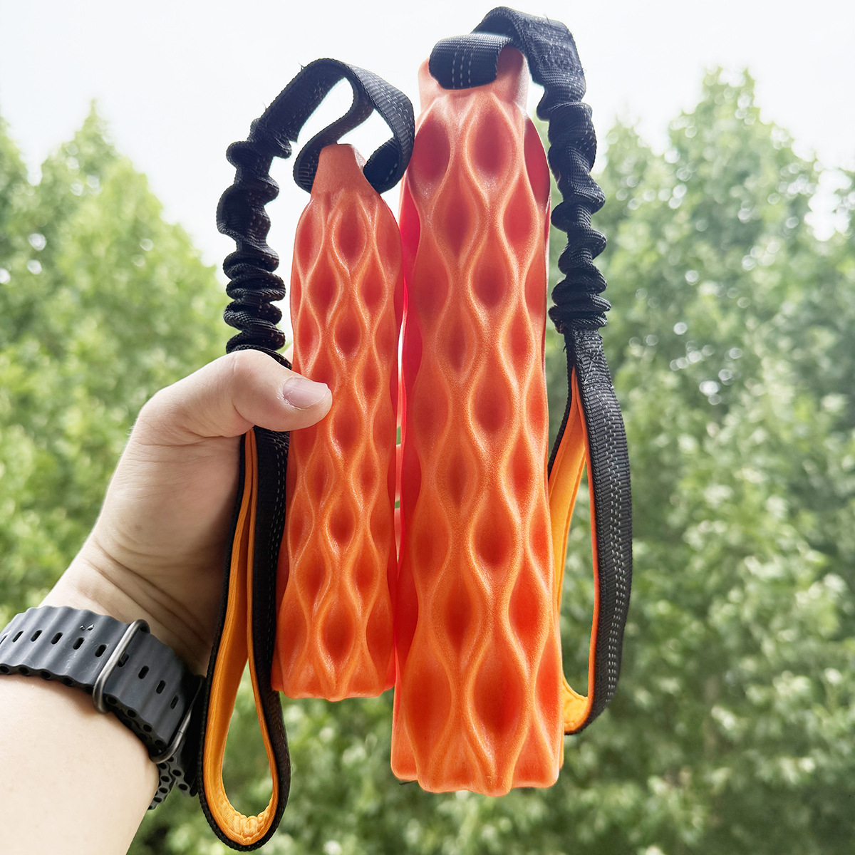 Rubber TPR Outdoor Chew Toy For Large And Small Dogs Interactive Tug-and-squeak Chew Stick photo 5