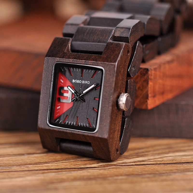 S02 Wooden Decoration Quartz Watch photo 6