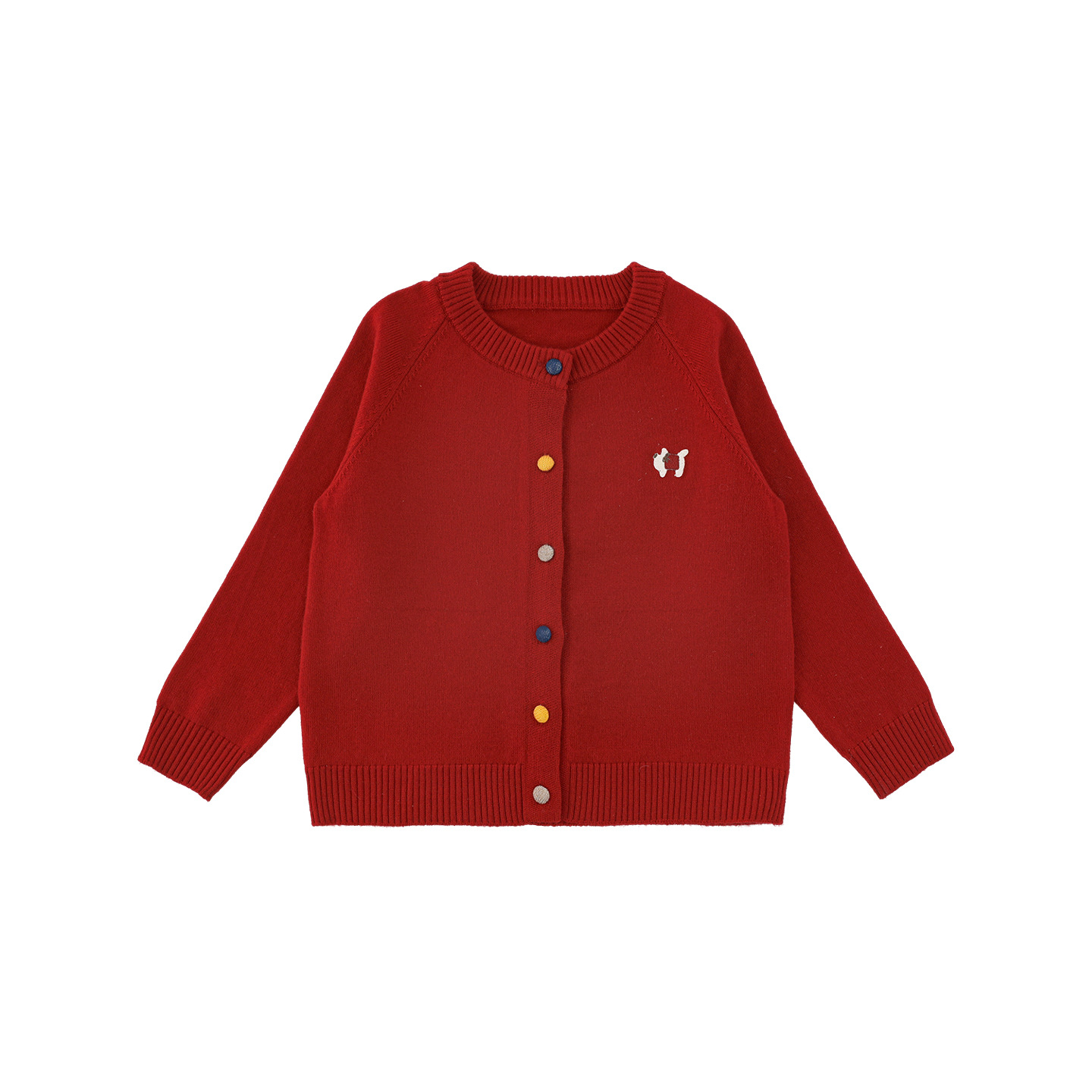 Girls' Striped Solid-color Cardigan Sweater photo 6