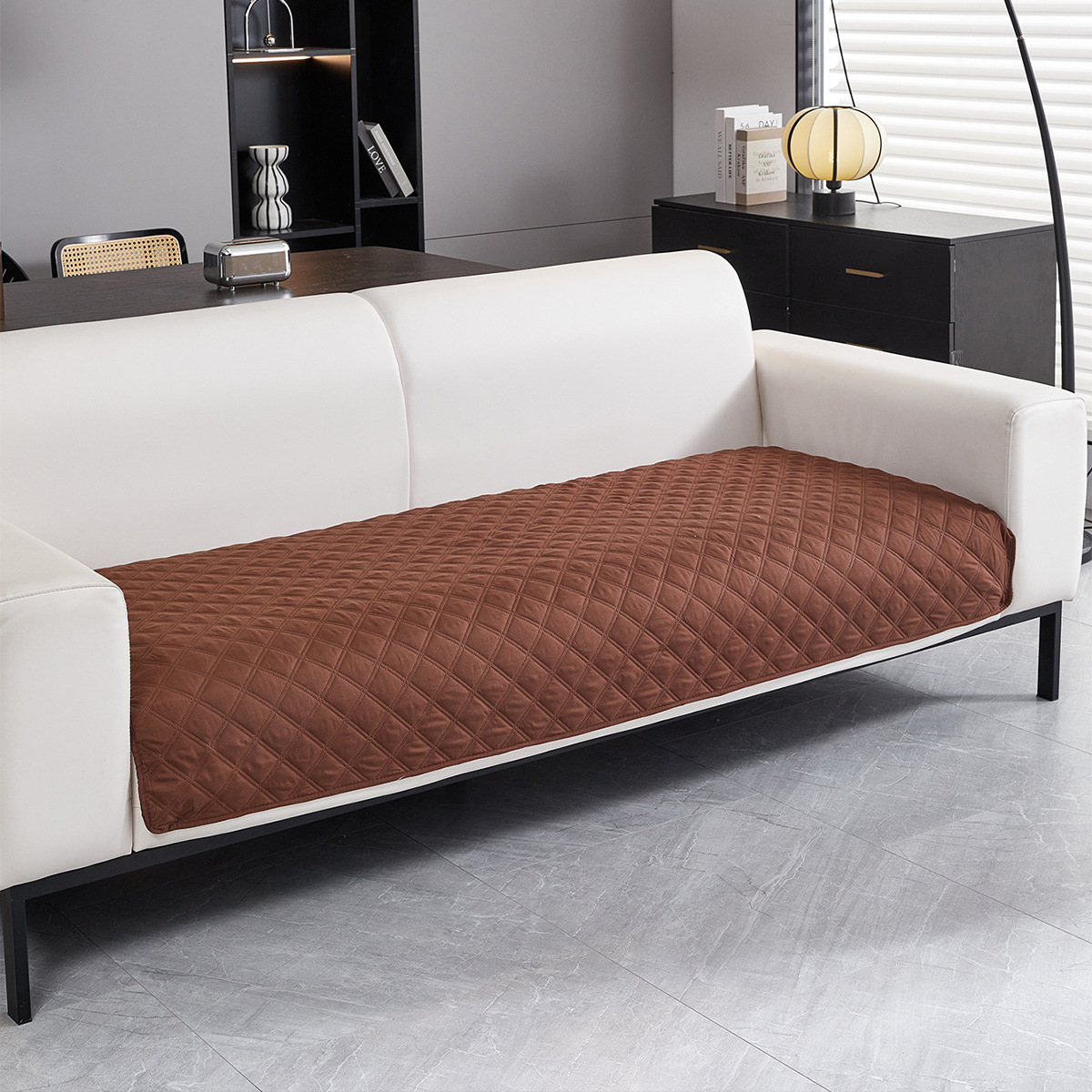 Brushed Plaid Scratch-resistant Waterproof Sofa Cushion photo 6