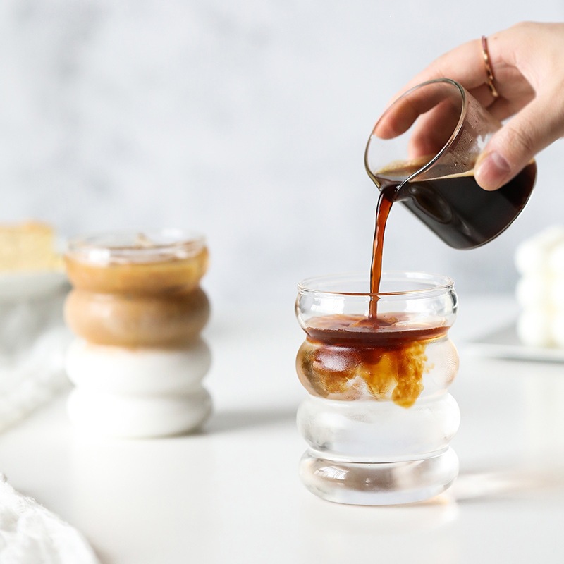 High-borosilicate Glass Cup Cute Drinking Mug photo 5