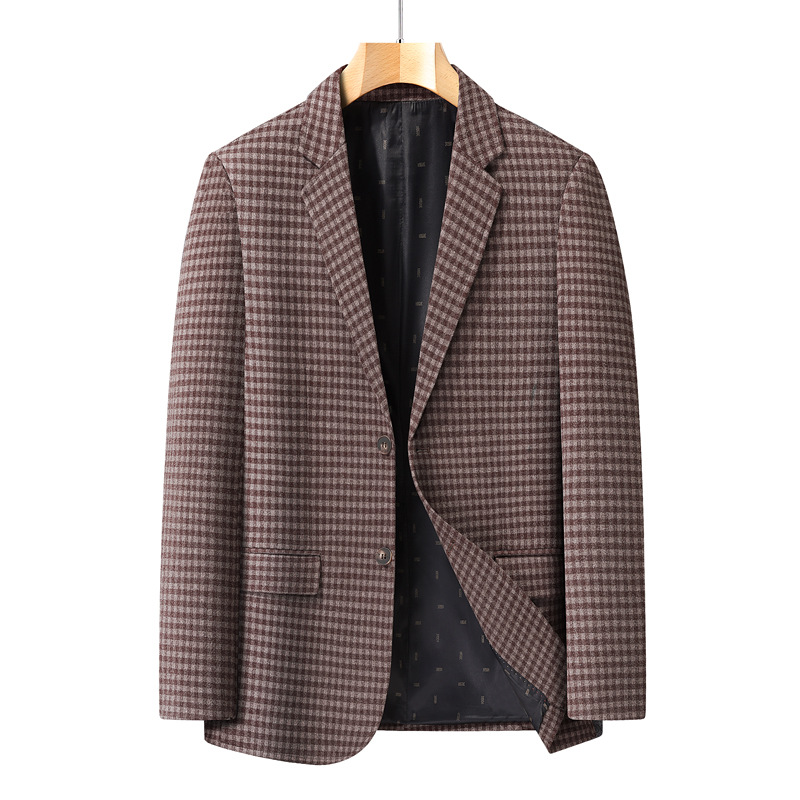 Men's Business Wool Jacket With Fleece Lining photo 5