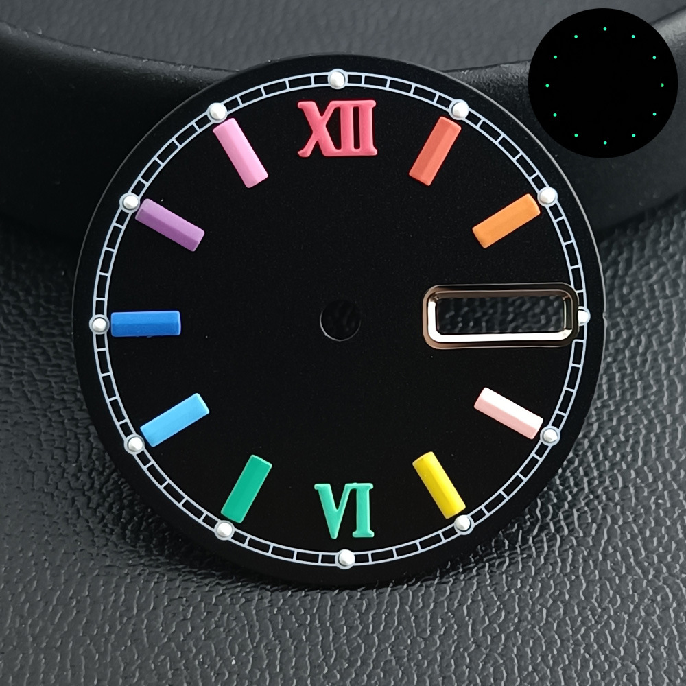 Rainbow Dial Mechanical Movement Watch Dial Replacement Part photo 3