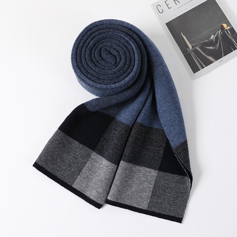Wool Scarf Warm Neck Warmer Mens photo 5