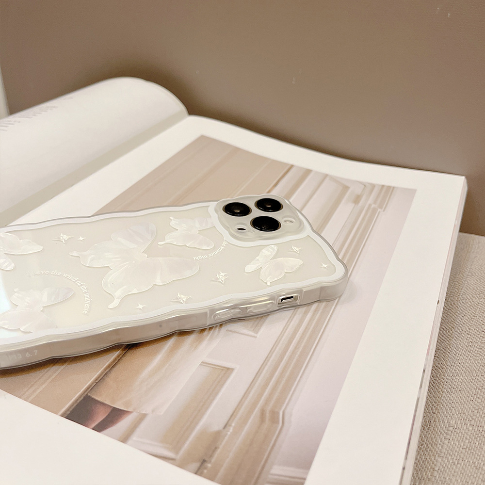Simple Butterfly Modern Transparent Women's Phone Case photo 2
