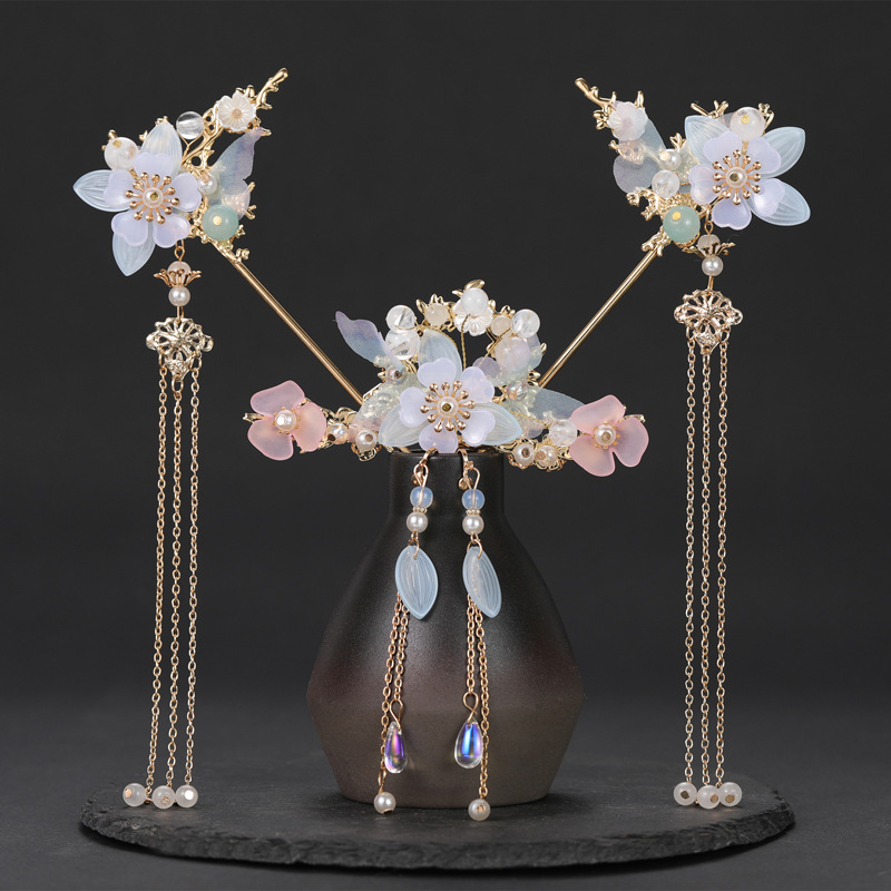 Tassel Full Set Antique Hair Clasp Chinese Style Classical Simplicity Hair Accessories photo 4