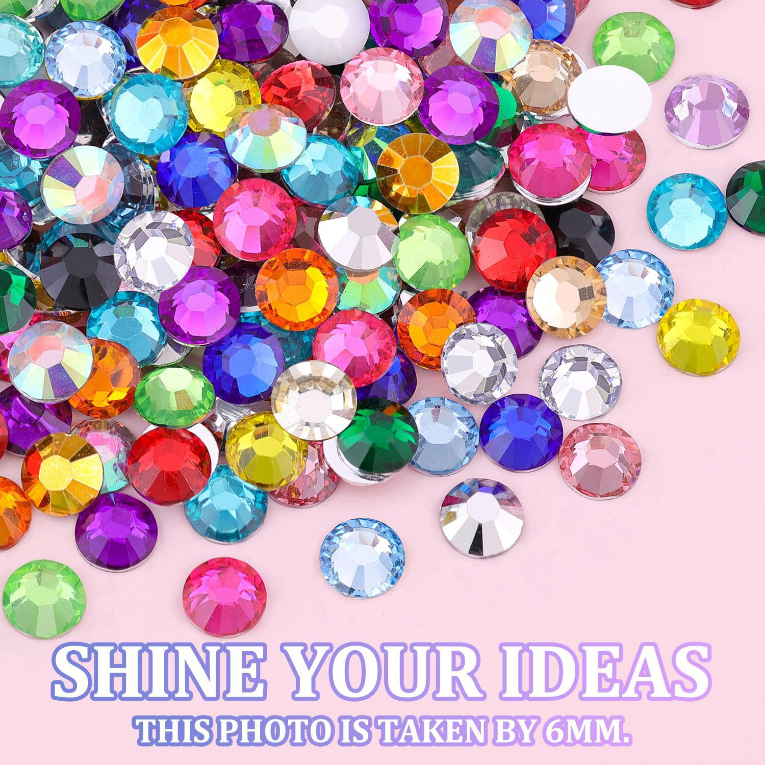 Pointed Resin Rhinestones Nail Art Decoration Set photo 3
