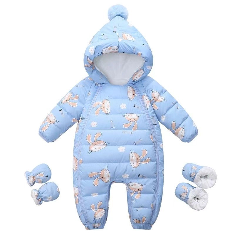 Winter Down Jumpsuit For Newborns photo 7