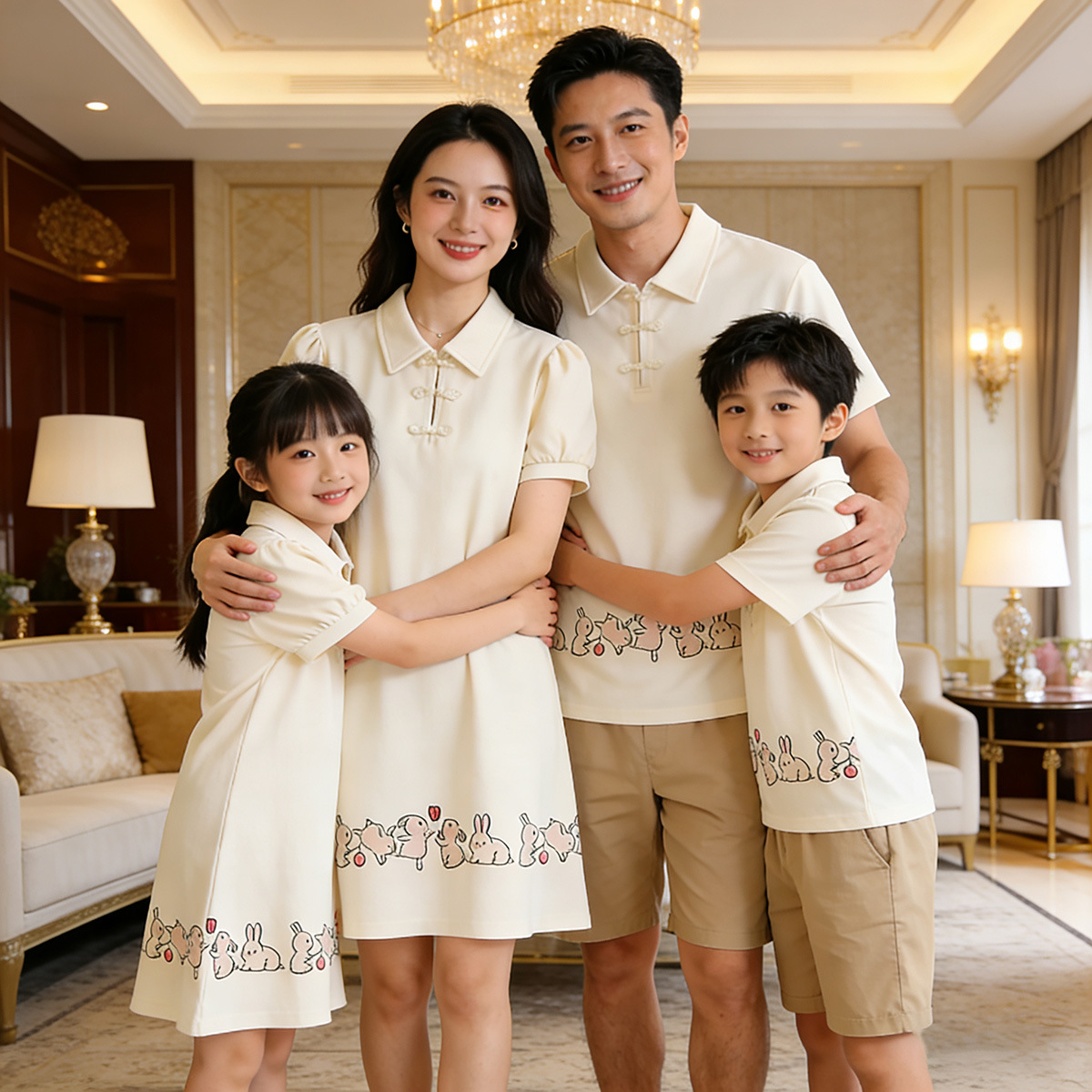 Notch-collar Chinese-style Dress, Baby Romper, One-piece Outfit photo 1