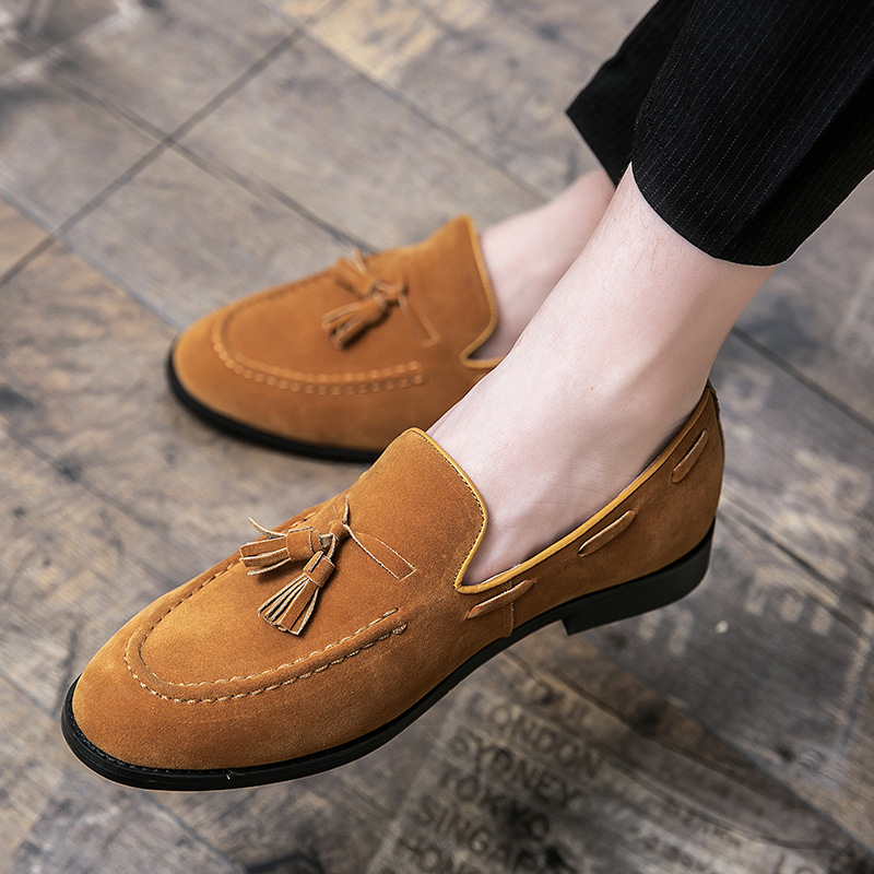 Matte-finish Hairstylist Casual Shoes, British-style Nightclub All-match photo 1