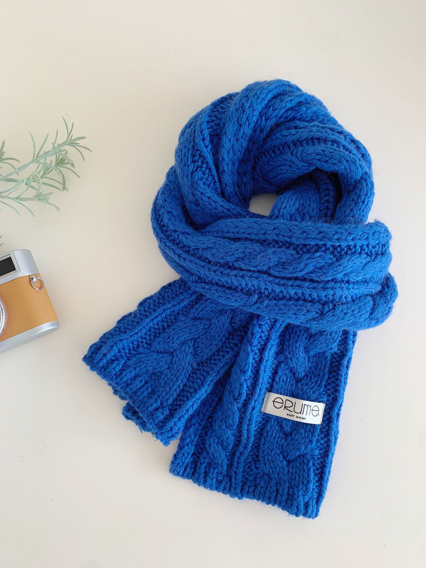 Herringbone Knit Scarf For Women photo 7