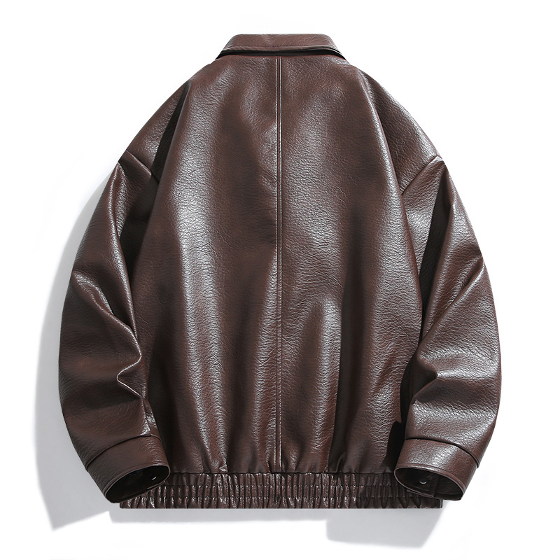 American-style Vintage Leather Jacket For Men photo 6