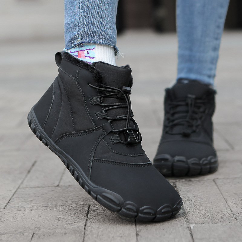 Outdoor Snow Boots Non-slip Waterproof Fleece-lined Insulated Cotton-padded Shoes photo 3
