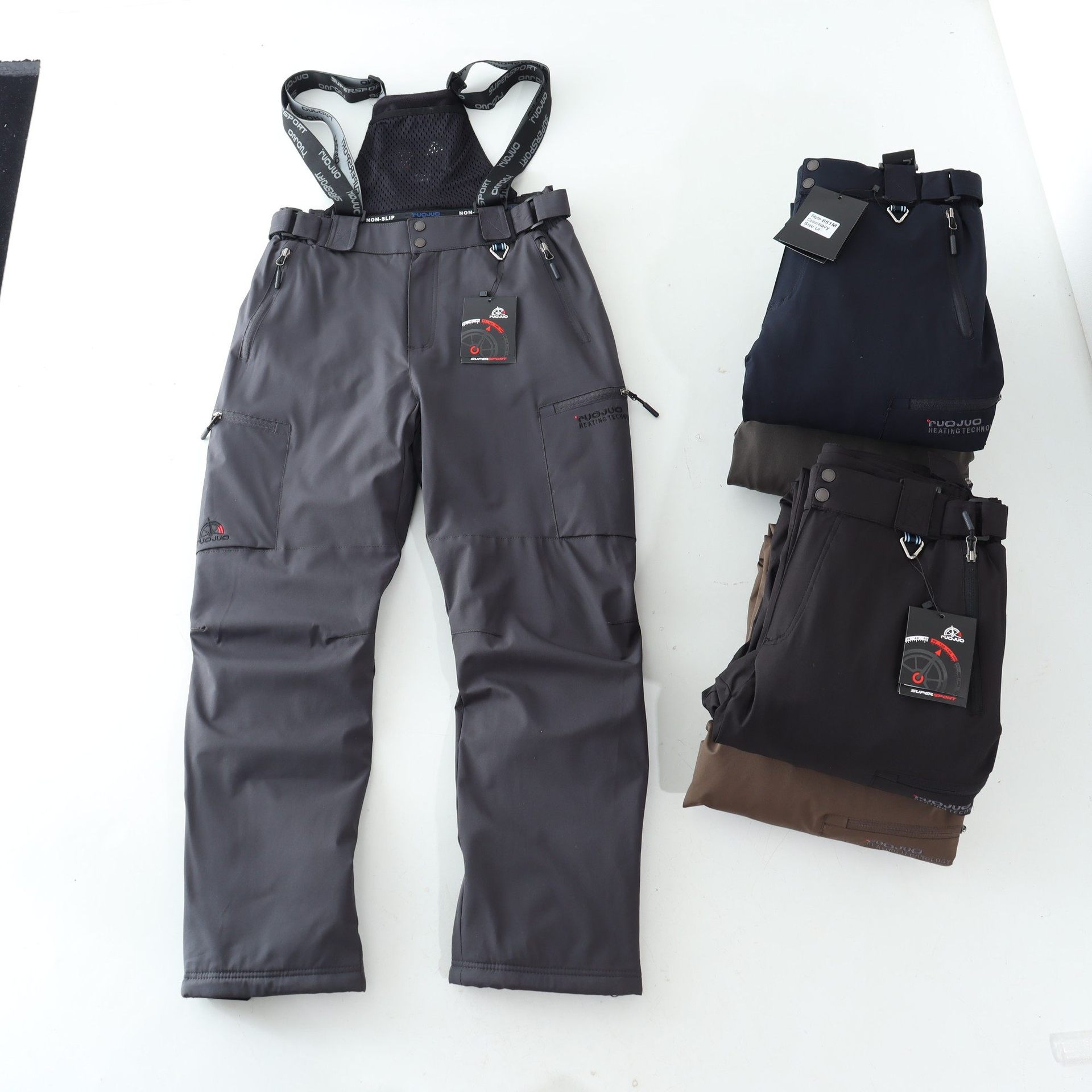 Men's Cold-resistant Abrasion-resistant Insulated And Thickened Ski Pants photo 1