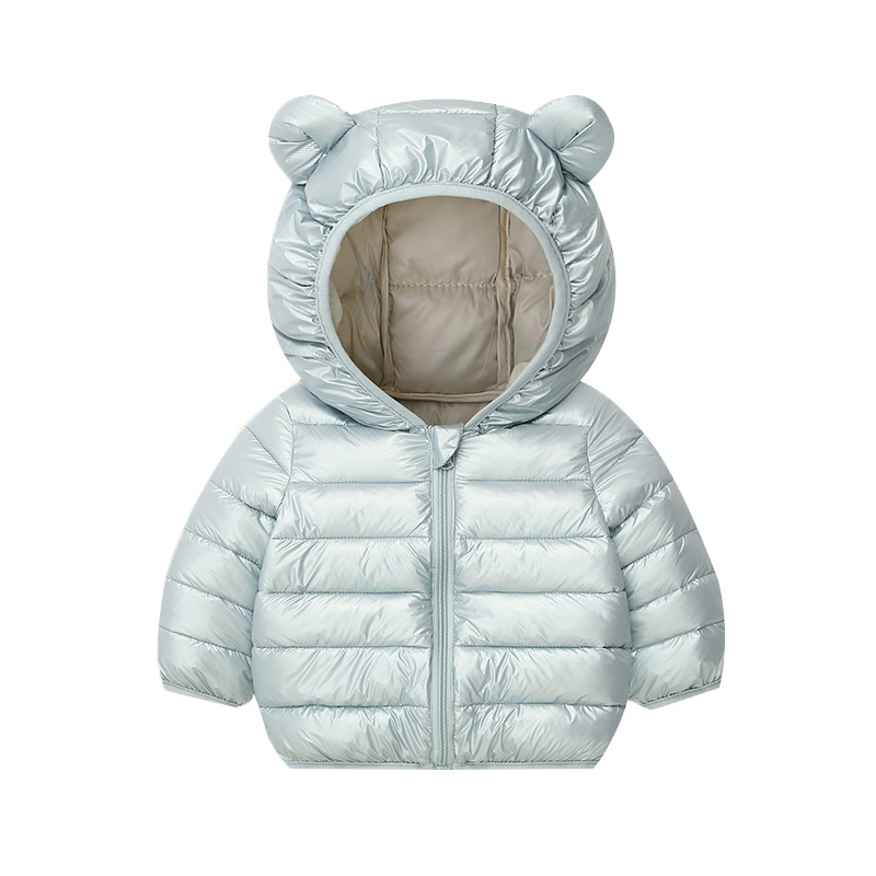 New Spring Autumn And Winter Solid-color Versatile Cotton Coat For Children photo 3