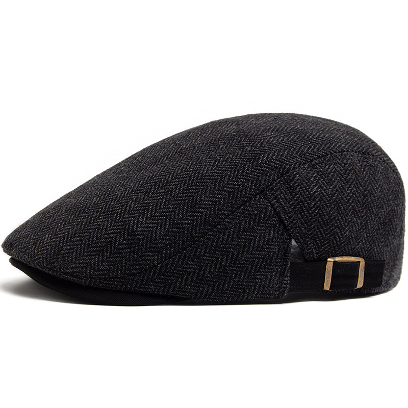Mens Retro Herringbone Peaked Cap photo 2