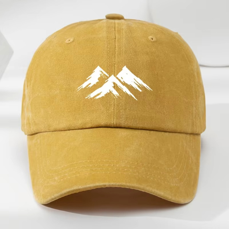 Printed Vintage Distressed Washed Mens Casual Cap photo 3