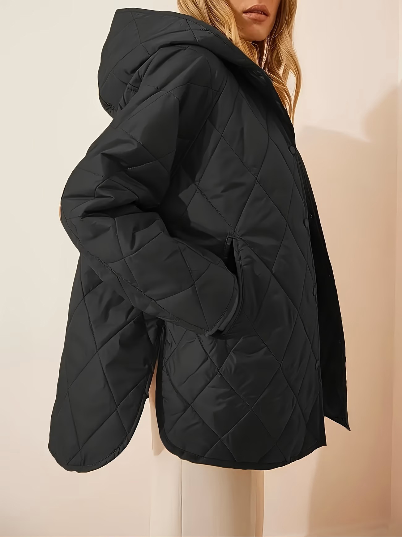 New Fallwinter Hooded Loose-fitting Warm Coat photo 3