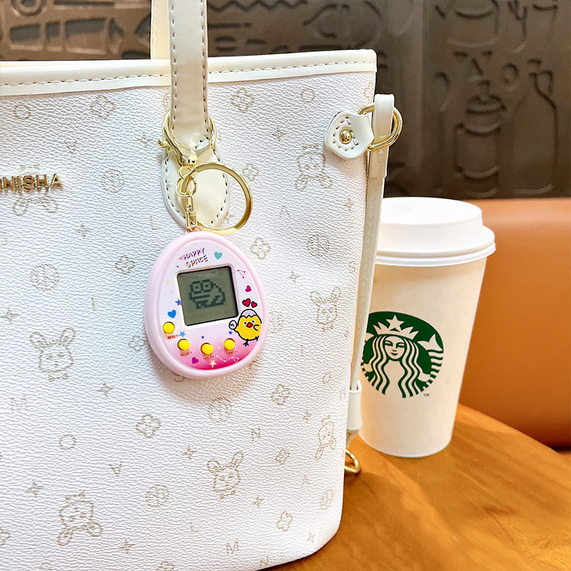 Electronic Pet Machine Mini Handheld Video Game Console Keychain Ornaments photo 2