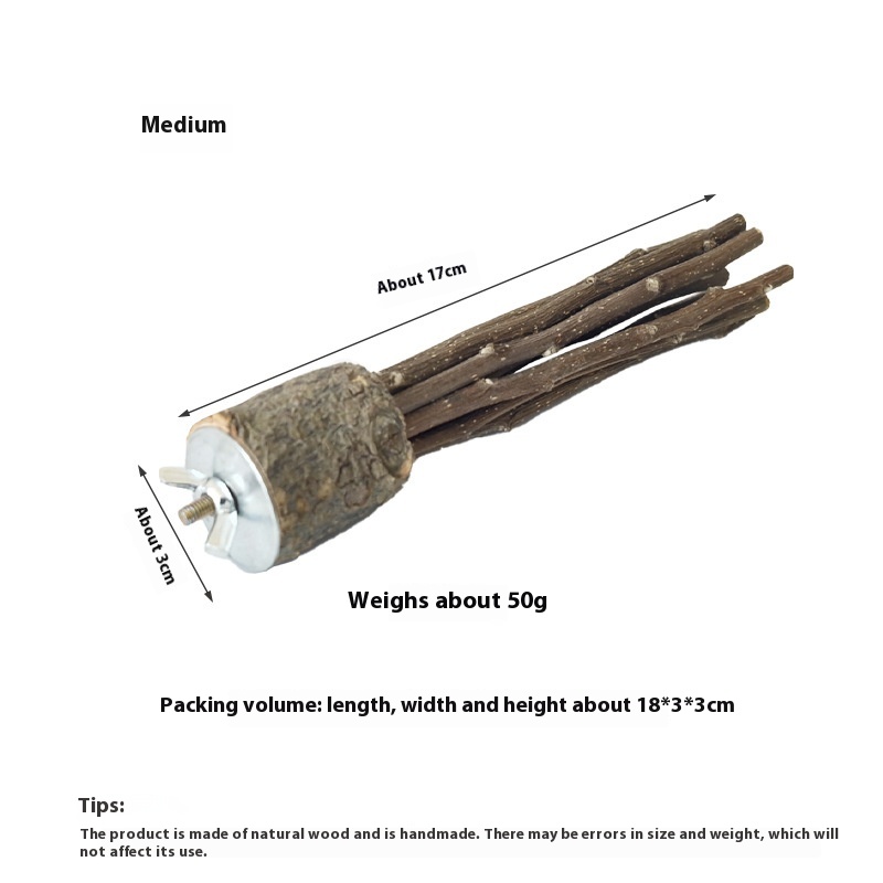Hamster Rabbit Guinea Pig Hamster Natural Log Molar Rod Toy photo 8