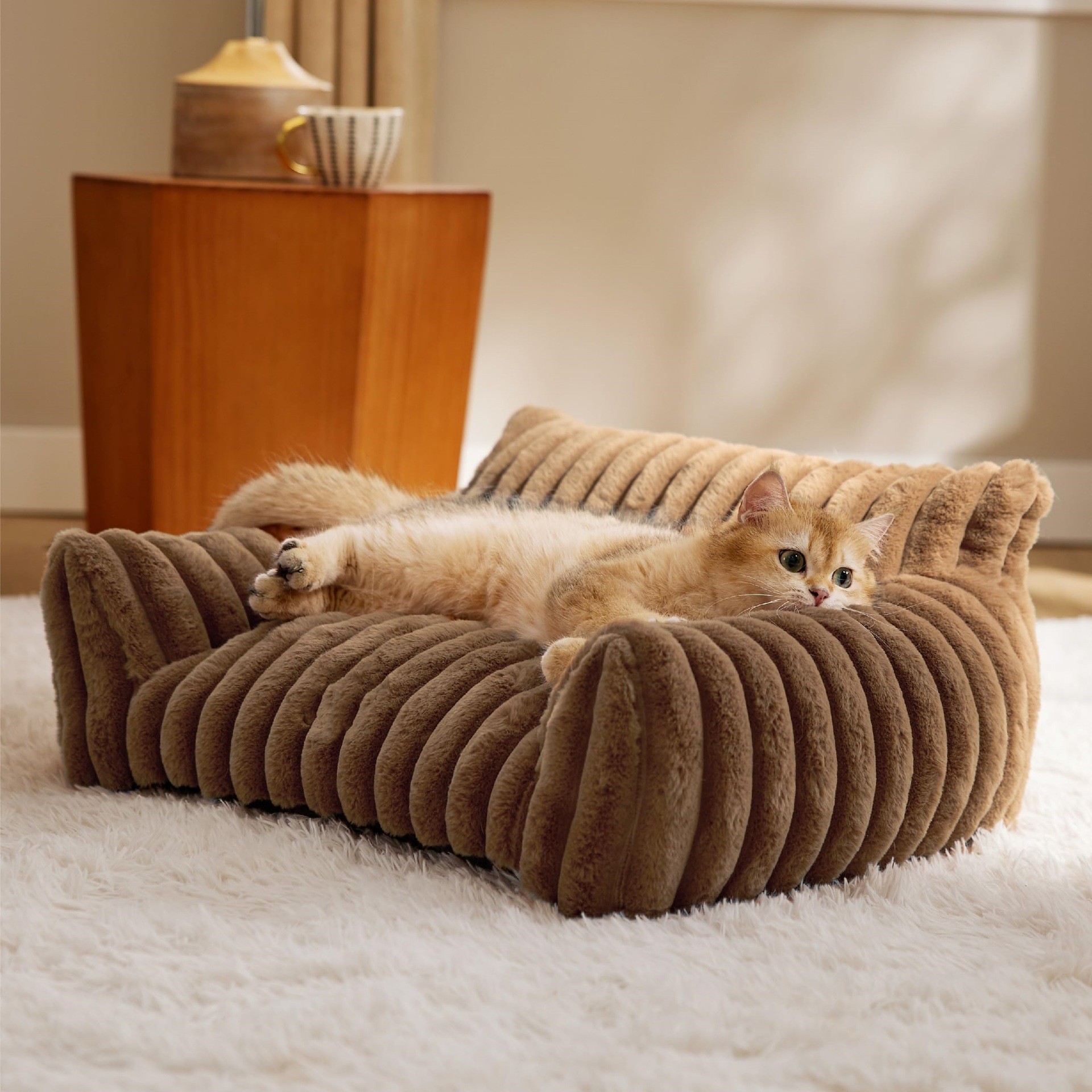 Simple And Versatile Four-Season Warm Plush Pet Bed photo 3
