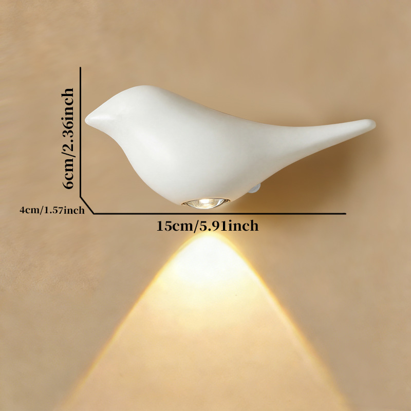 Wireless Emergency Dimming LED Bird Night Light With Human Body Sensor photo 2