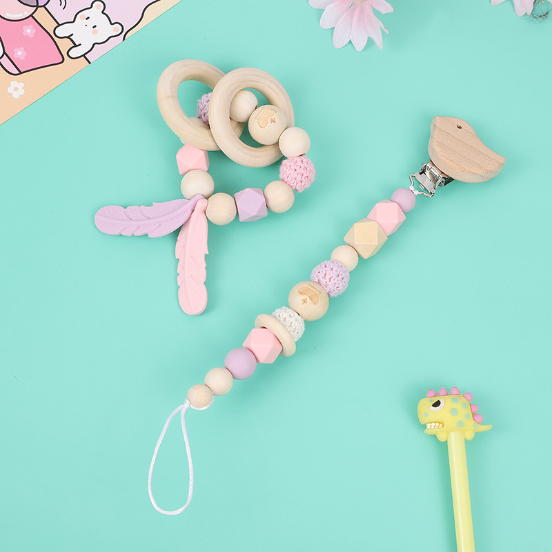 New Childrens Teething Chain Pacifier Teether Toy photo 2