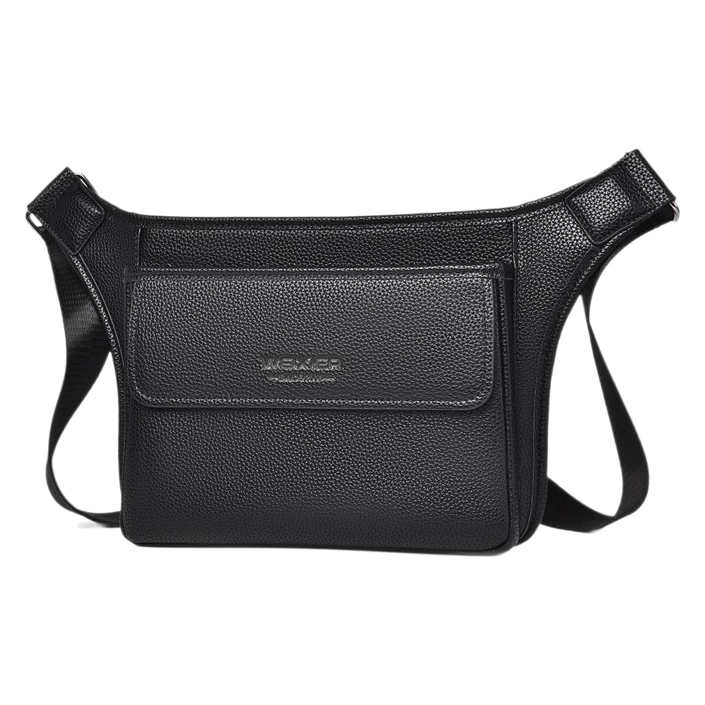 High-end Vintage-style Trendy Large-capacity Water-resistant Lychee-patterned Shoulder Bag photo 2