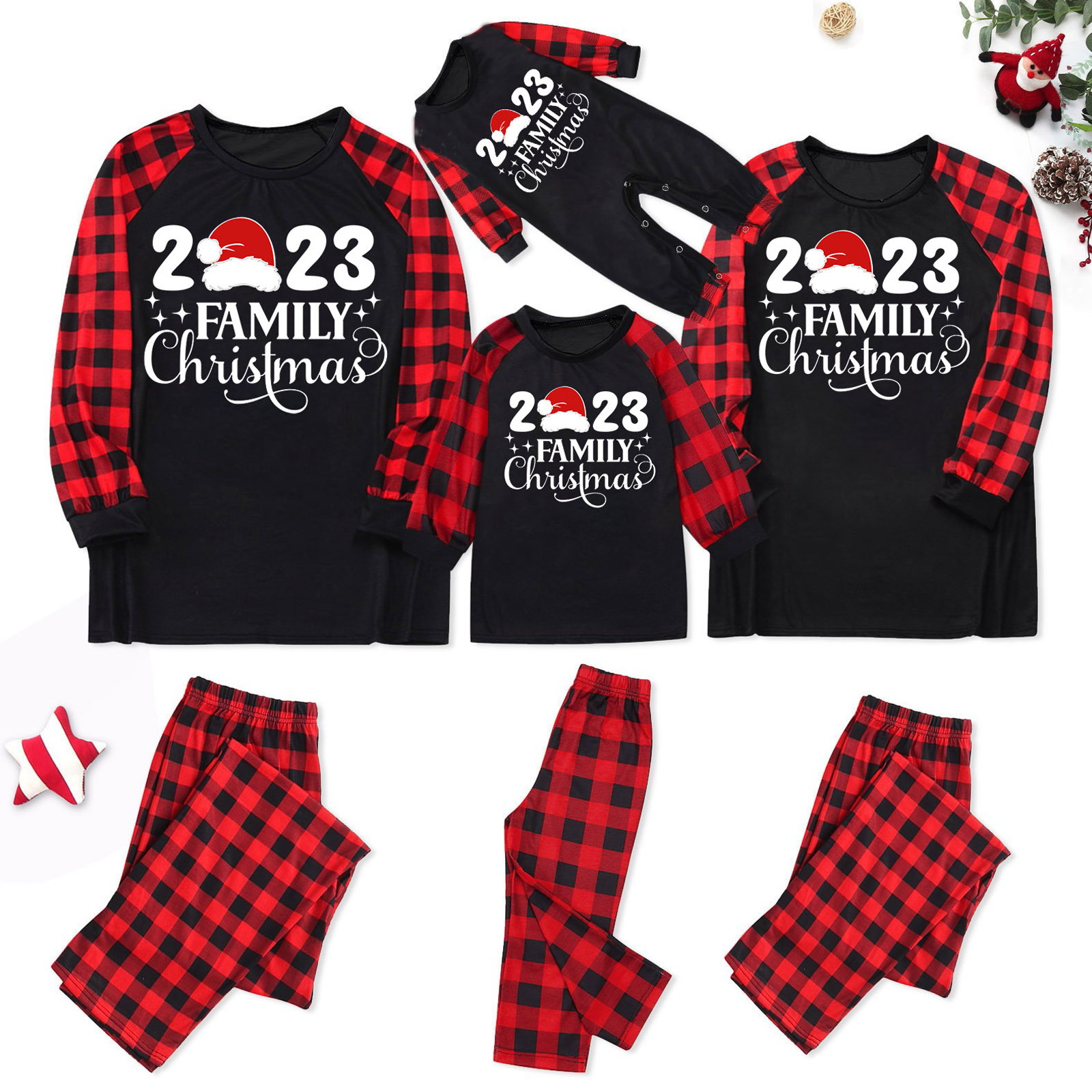 Christmas Parent-child Wear Homewear Pajamas Suit photo 7