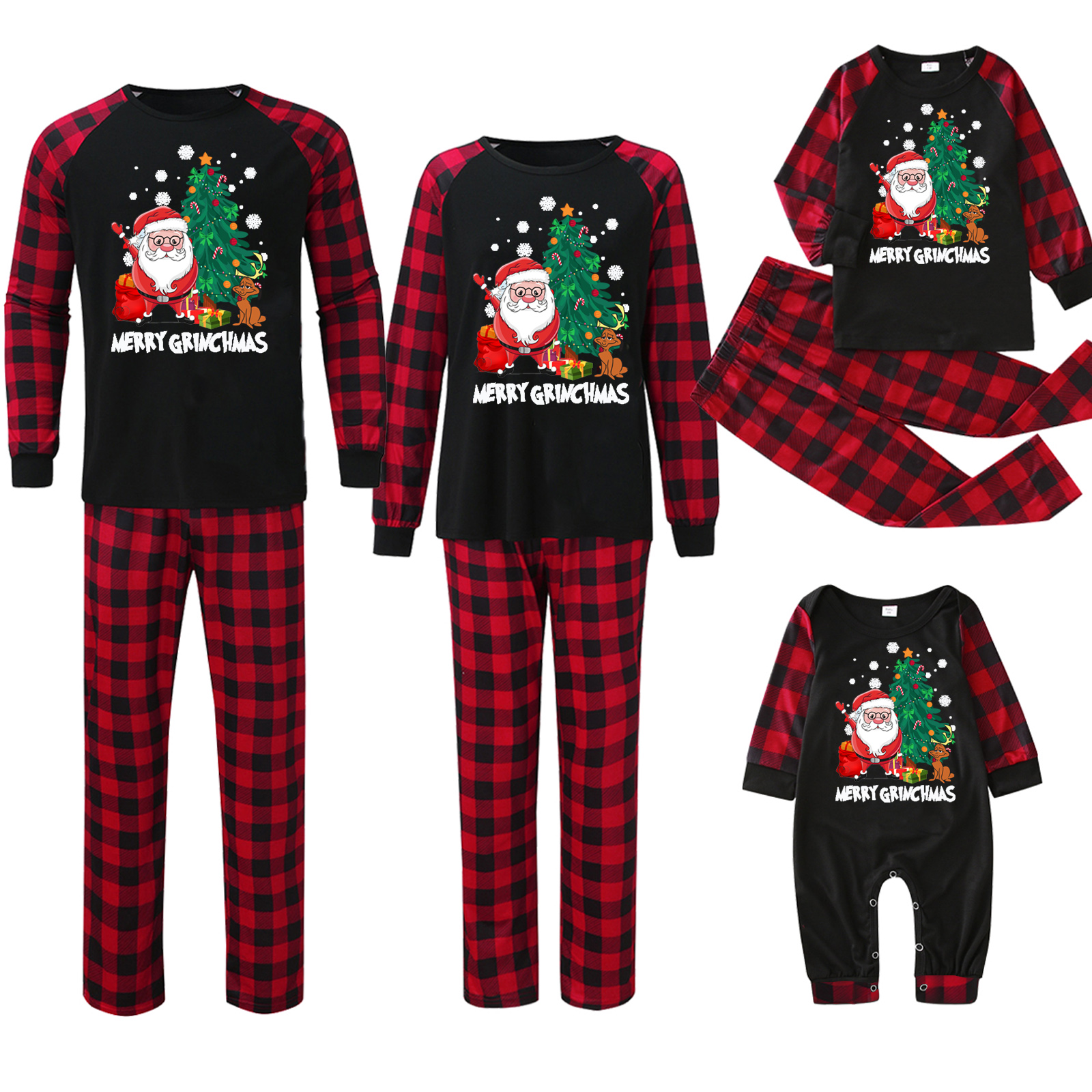 Christmas Parent-child Wear Family Pack Homewear Pajamas Suit photo 7