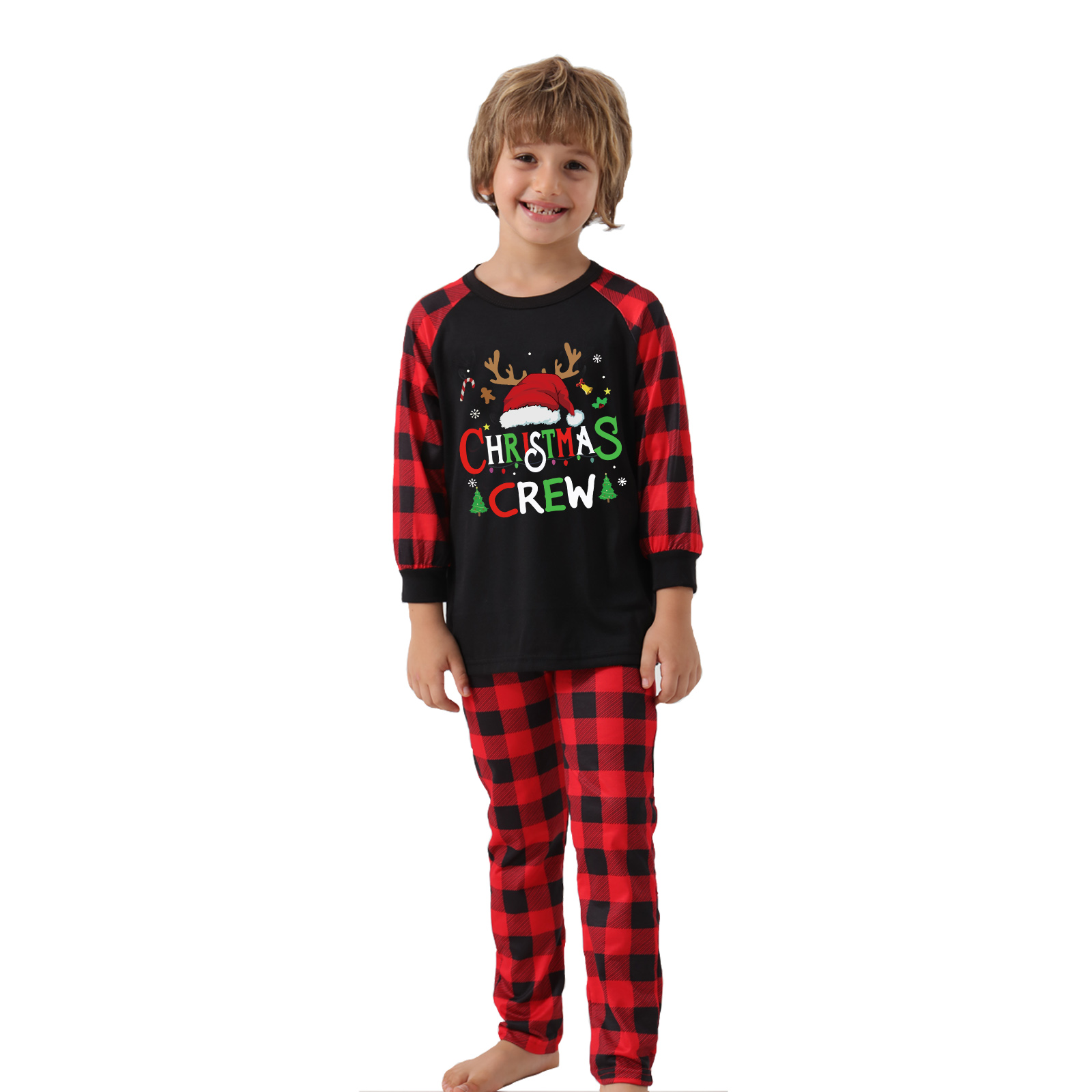European And American Christmas Parent-child Homewear Clothes Pajamas Suit photo 4