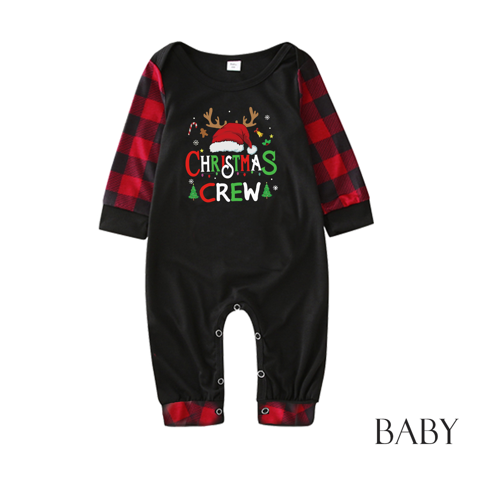 European And American Christmas Parent-child Homewear Clothes Pajamas Suit photo 5