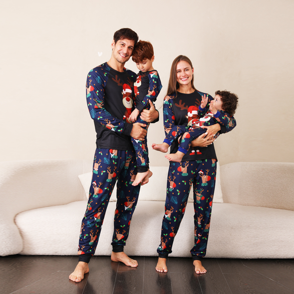 Family Pajamas Suit Baby Christmas Parent-child Pajamas photo 1