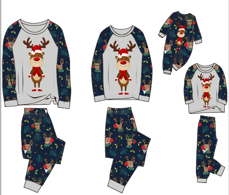 Family Pajamas Suit Baby Christmas Parent-child Pajamas photo 5