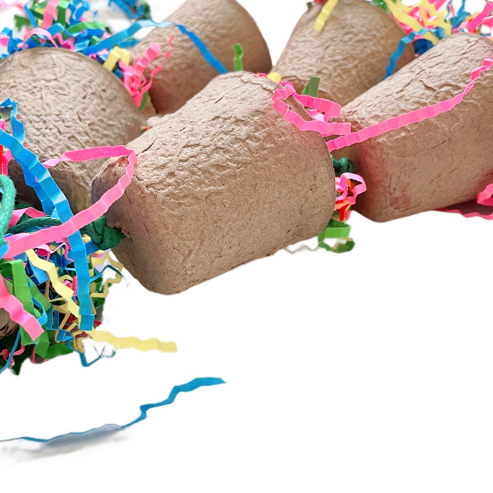 Parrot Paper Cup Palm Weaving Gnawing Toy photo 2
