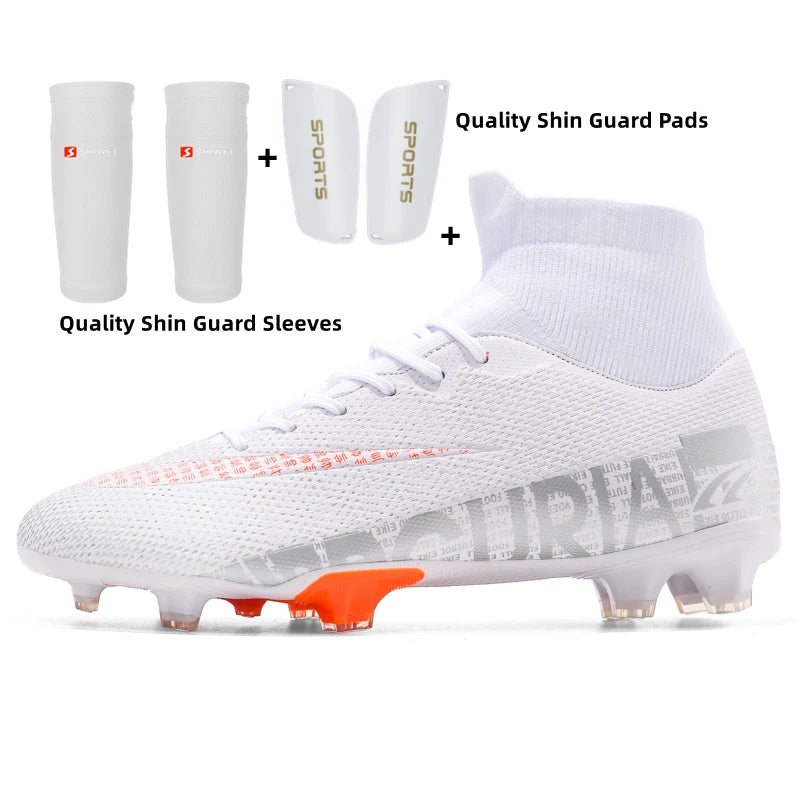 High-Top Football Men And Women Broken Nail Short Studs AG Long Nail TF Sports Training Shoes photo 3