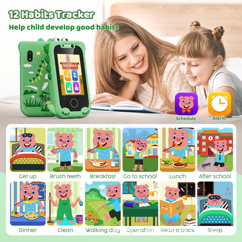 Early Childhood Education Photo Video Game Mini Bear Handheld Touch Mobile Phone Camera photo 7