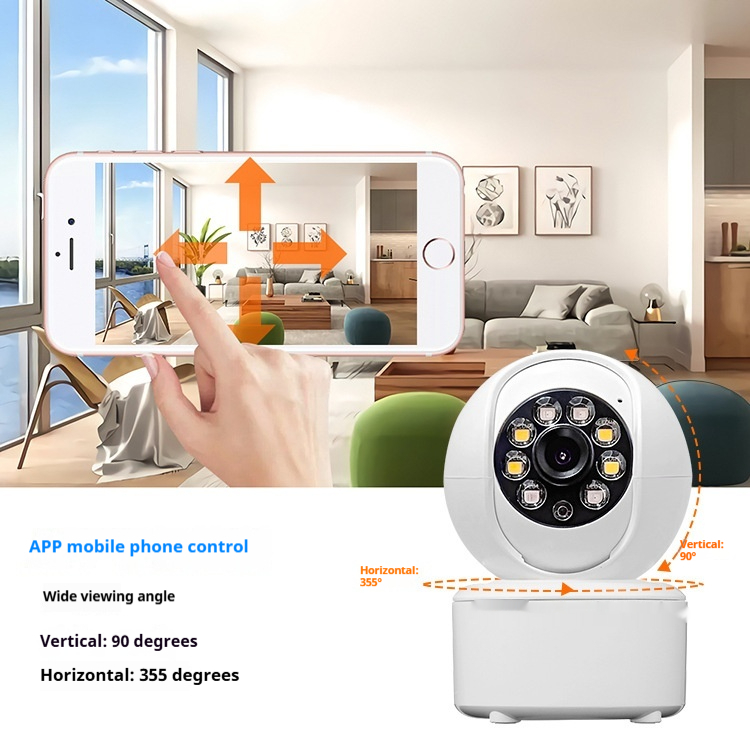 1080p Bluetooth Monitoring HD Home Dual-light Panorama Camera photo 3