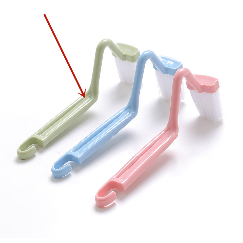 Curved Toilet Brush Gap Cleaning Tool Bathroom Accessory Long Handle Wall Mounted Toilet Soft Bristle Brush Plastic Durable photo 7
