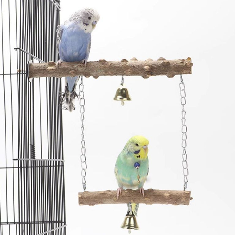 Parrot Solid Wood Stand Rod Swing Grinding Claw Toy photo 1
