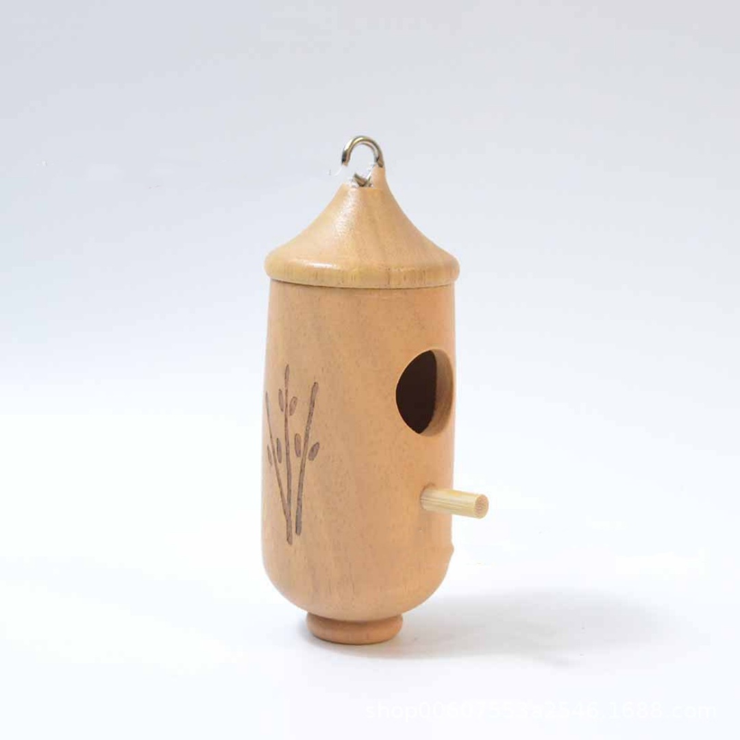 Hummingbird Hanging Swing Bird Nest House Wooden Craftwork photo 5