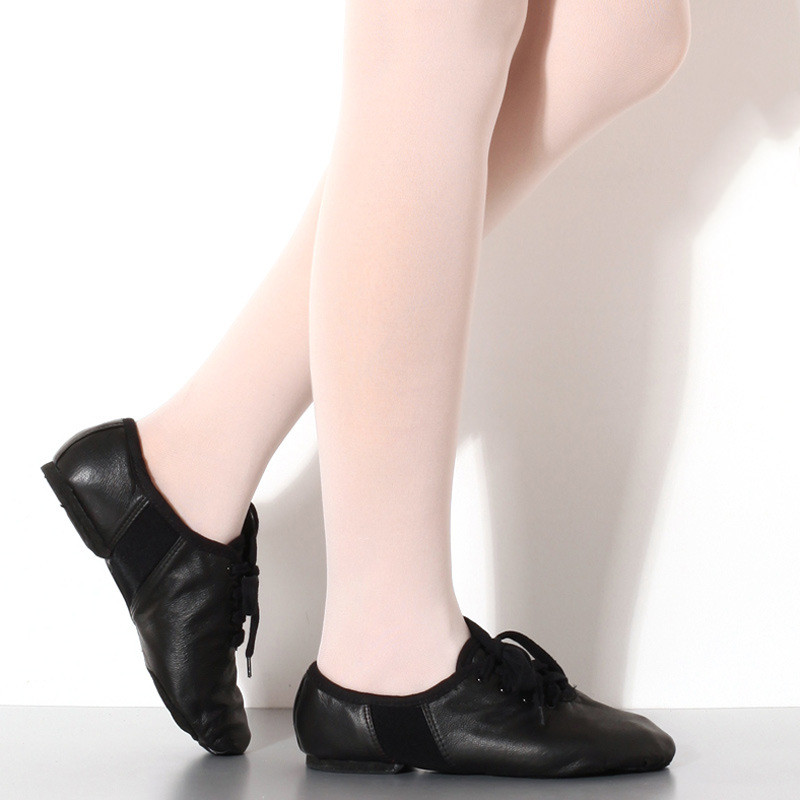 Leather Soft Bottom Practice Folk Dancing Shoes photo 4