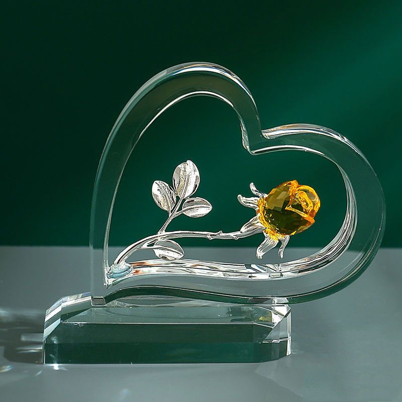 Home Valentine's Day Rose Heart-shaped Ornaments photo 5