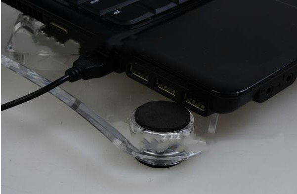 Notebook Radiator Transparent Crystal Three Fan photo 2
