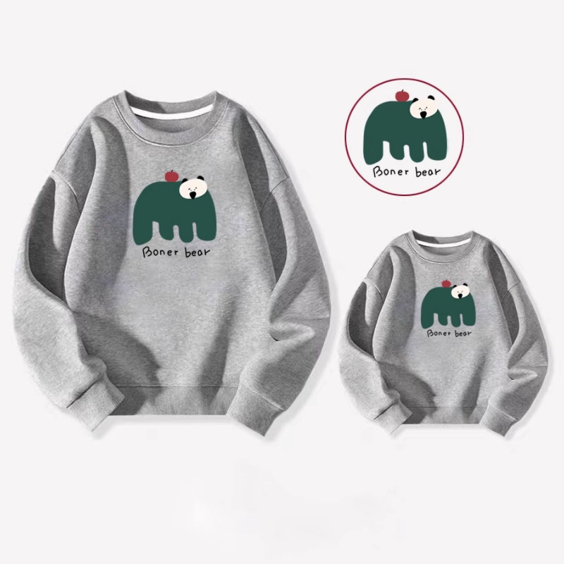 High Quality Family Friendly Autumn Sweatshirts Baby Onesies For Three photo 6