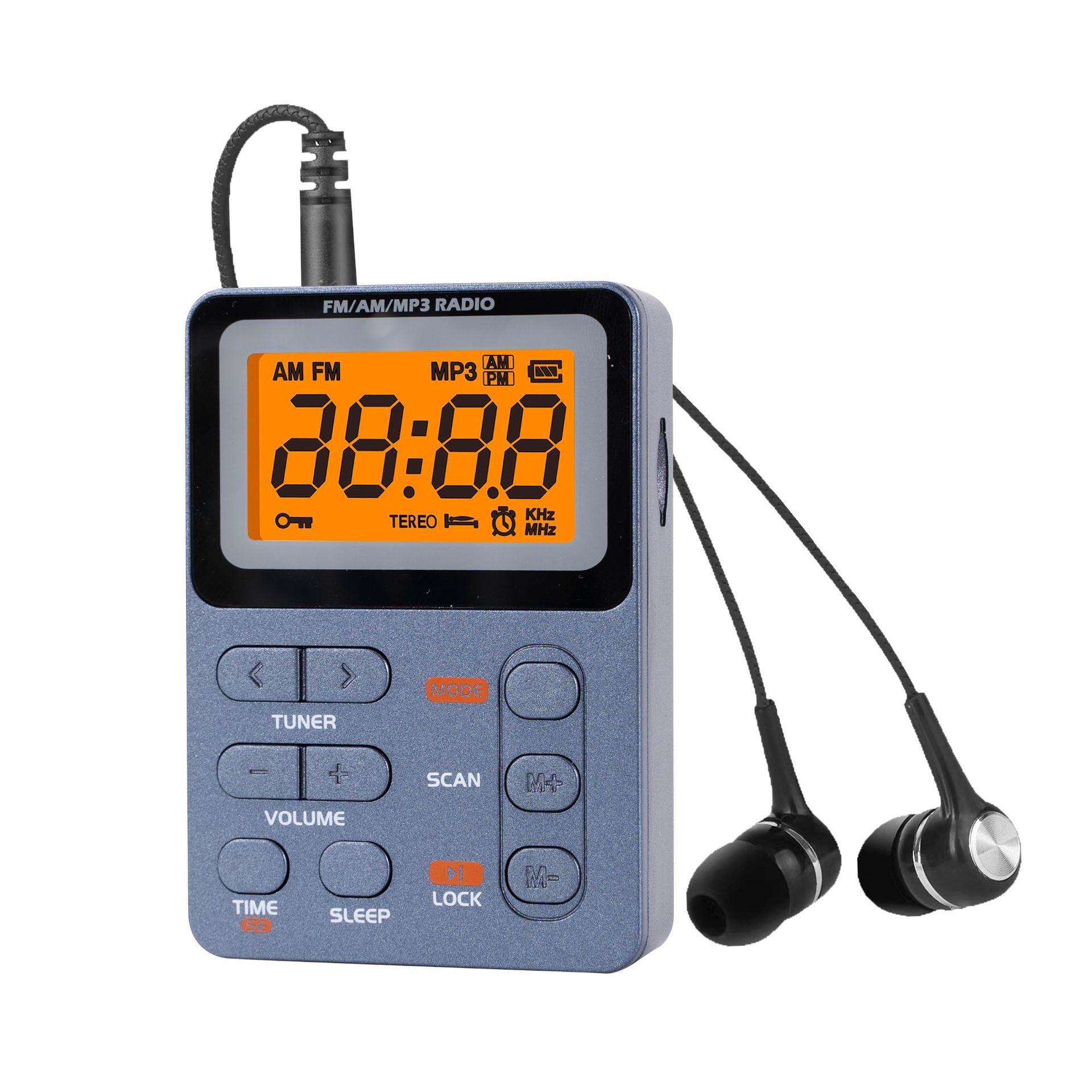 Mini 600mAh Built In AMFMTF Card MP3 Stereo Pocket Radio photo 4