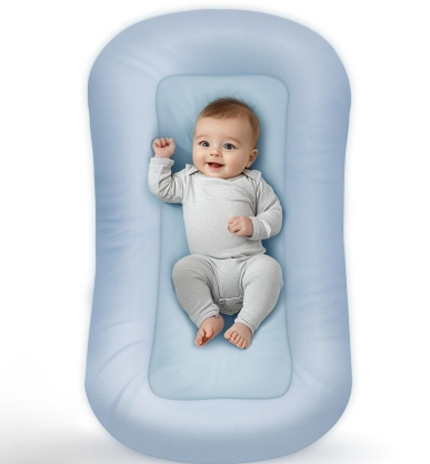 Newborn Pearl Cotton Breathable Biomimetic Baby Crib photo 3