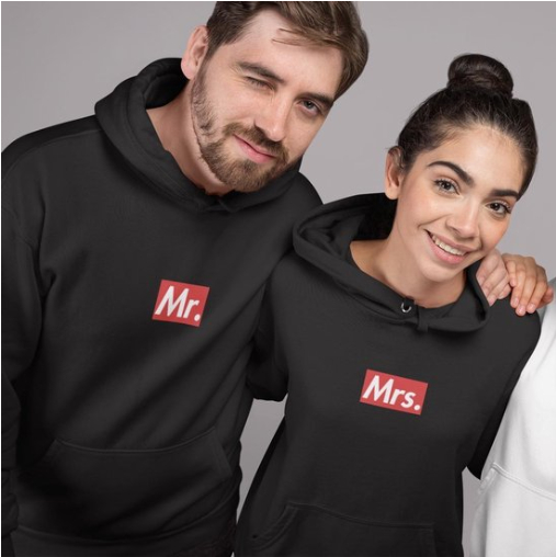 Fashionable Unisex Solid-color Hooded Sweatshirt For Couples photo 2