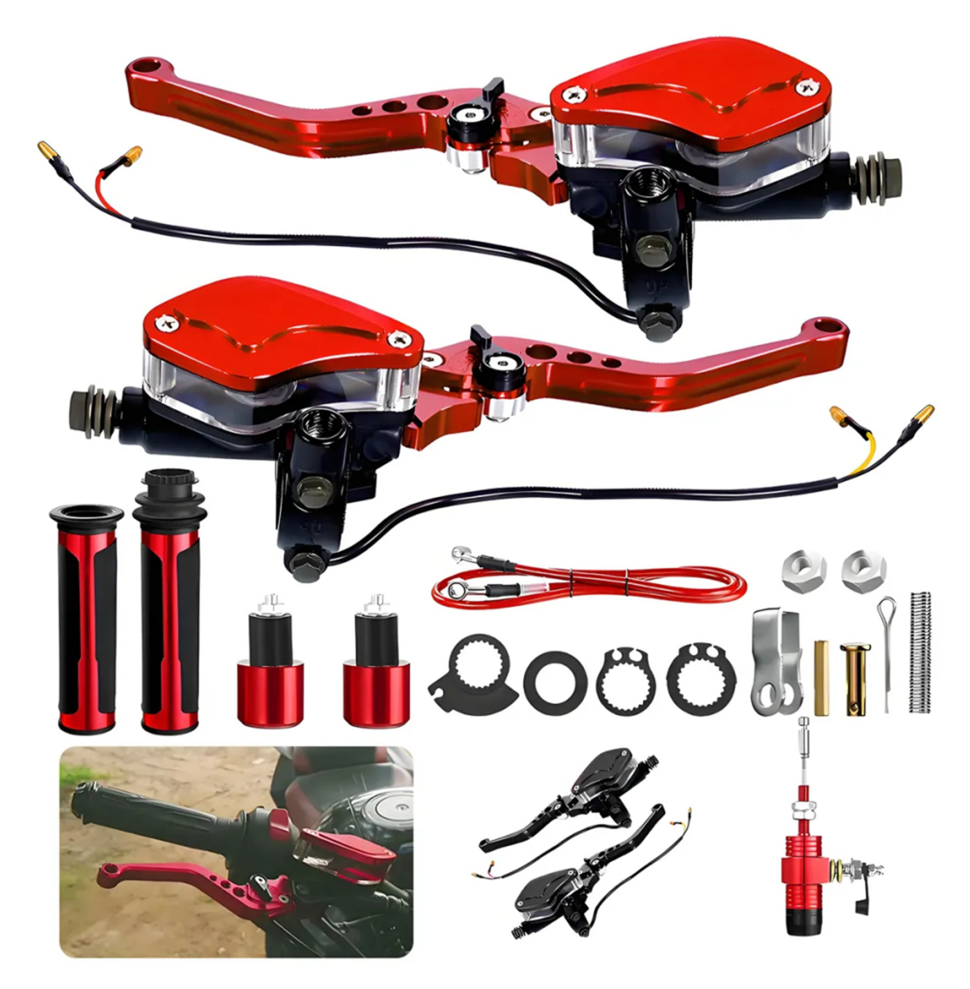 Modification Of Motorcycle Off-road Vehicle With Adjustable Disc Brake Handle photo 2