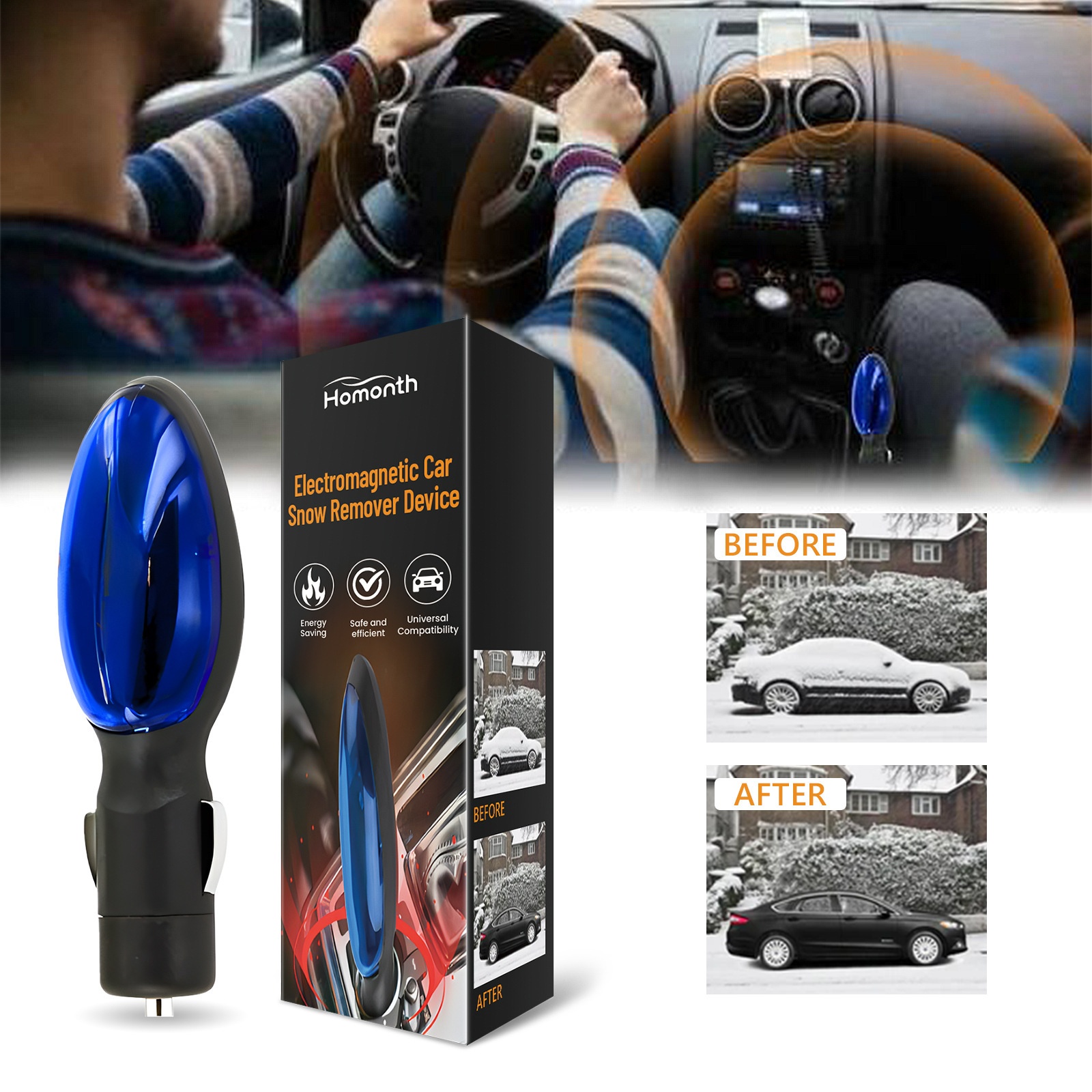 Portable Vehicle Deicer For Automobile Glass photo 1